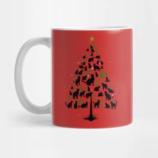 Cat Lover Christmas Tree 2 Mug